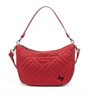 Lug Matte Luxe Scarlet Quilted Crossbody/Shoulder Bag